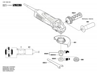 Bosch 3 601 G9H 000 Gws 17-125 Cie Angle Grinder 230 V / Eu Spare Parts